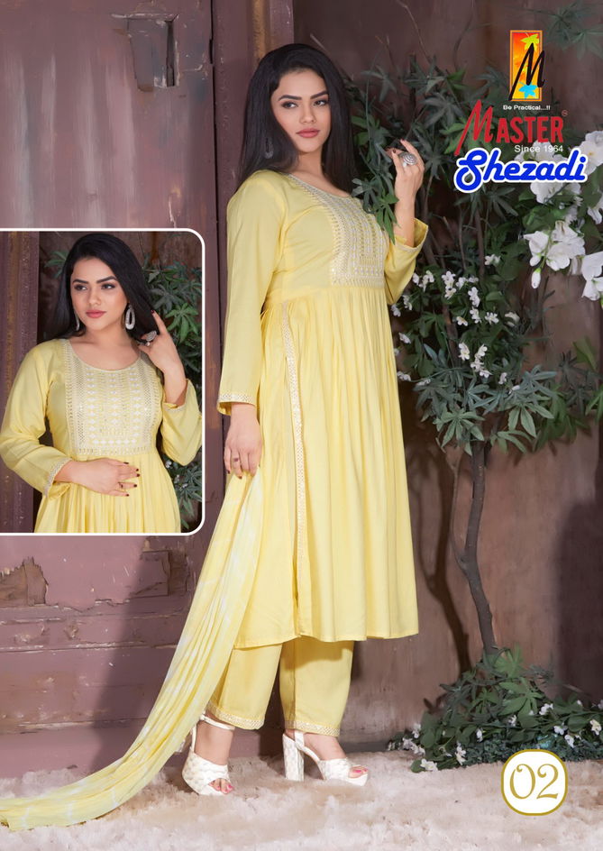 Shezadi By Master Designer Readymade Suits Catalog
